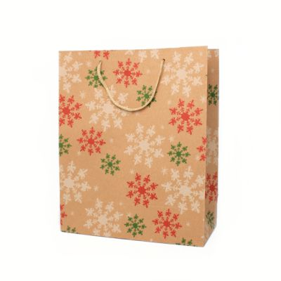 32x26x12cm. Christmas snowflake print gift bag