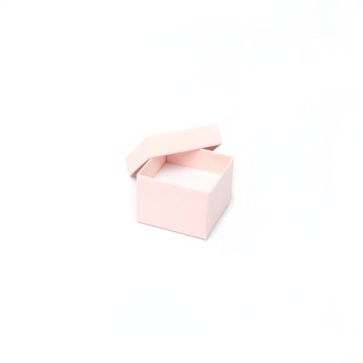 Ring Box. 5x5x3.5cm. Pink/lilac and aqua mix