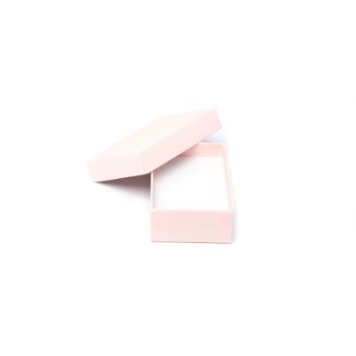 Cufflink / Earring box. 8x5x2.5cm. Pink/lilac/aqua mix