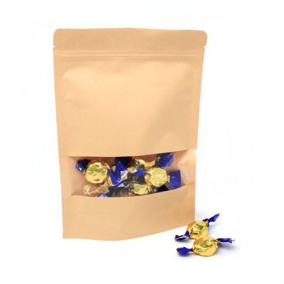 26x18x5cm. Lined Brown paper food grade bag