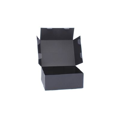 Size: 15x12x6cm Black printed fold flat box. Fast assembly