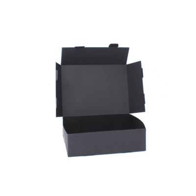 Size: 20x15x6cm Black printed fold flat box. Fast assembly