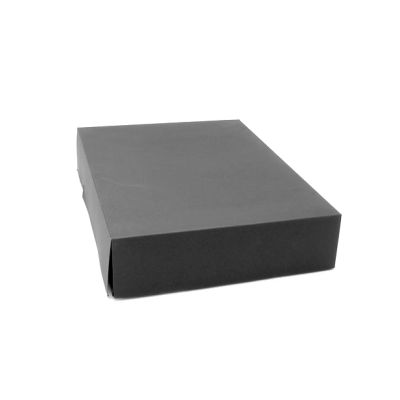 30x22x6cm. Black fold flat box. Fast assembly.