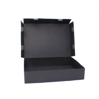 30x22x6cm. Black fold flat box. Fast assembly.