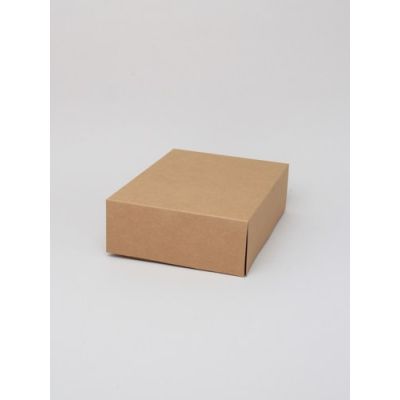 20x15x6cm. Brown kraft fold flat box. Fast assembly