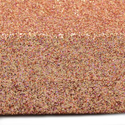 18x14x2.6cm. Rose gold glitter gift box.