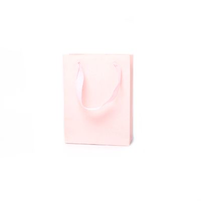 20x15x6cm. Pink paper gift bag