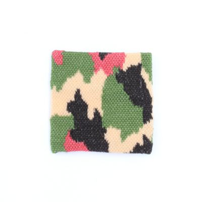 Camouflage knitted wristband 7x7cm