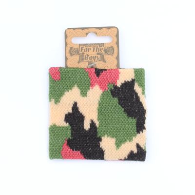 Camouflage knitted wristband 7x7cm