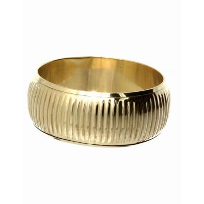 3cm Wide gilt bangle with surface detail
