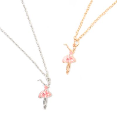 Ballet dancer pendant necklace