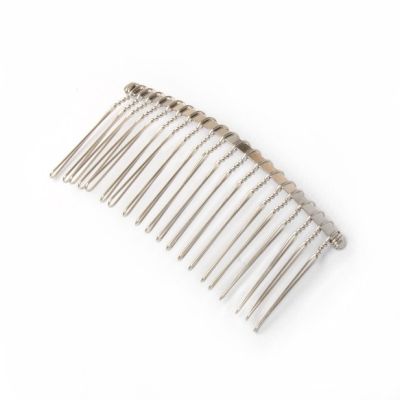 Plain silv wire side comb 7.5cm