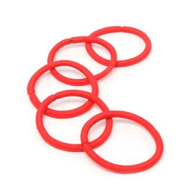 Elastics - Red - Card of 10 - 5mm thick