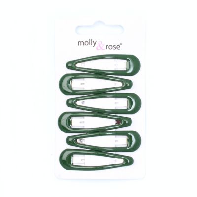 Card of 6 Bottle Green epoxy sleepies 5cm