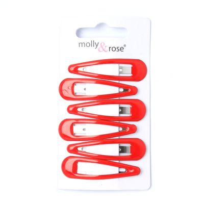 Card of 6 Red epoxy sleepies. 5cm