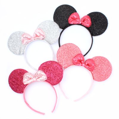 Sparkly mouse ears aliceband