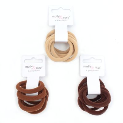 Jersey elastics - Browns - Card of 6 - 8mm thick