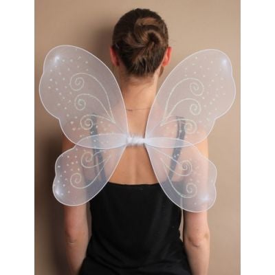 White net fairy wings 52x43cm
