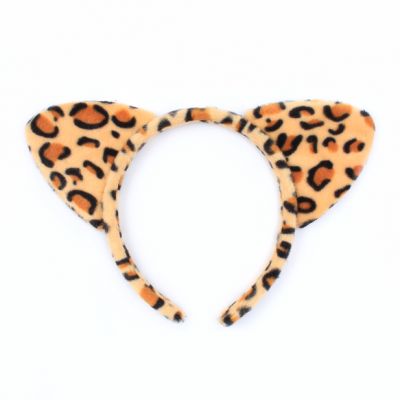 Leopard print ears aliceband