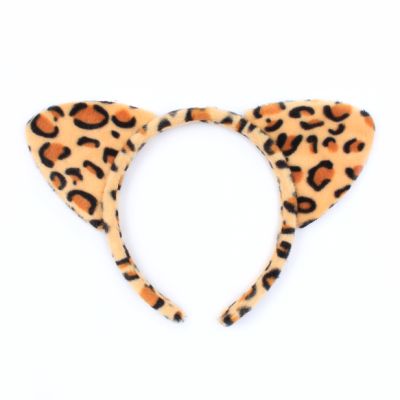 Leopard print ears aliceband