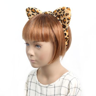 Leopard print ears aliceband