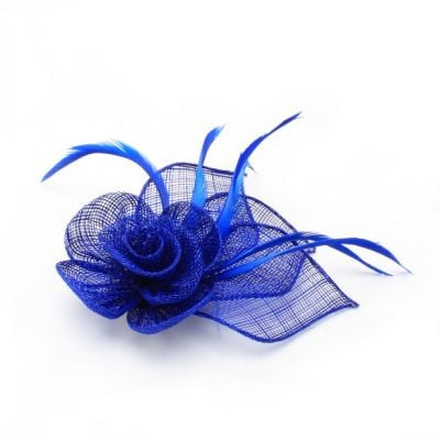 © Style Fifi. Royal blue fascinator on a clip and pin