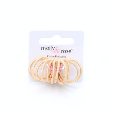 Small elastics - Blonde - Card of 12 - 2mm thick