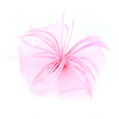 © Style Willow, Net and feather fascinator on a clip and pin