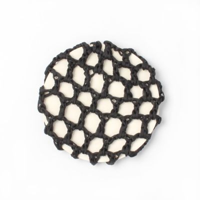 Black shiny bun net 10cm*