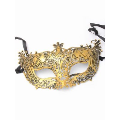 Metal effect masquerade mask