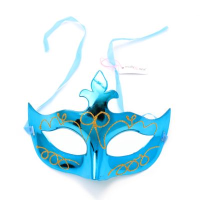 Metallic masquerade mask with glitter detail