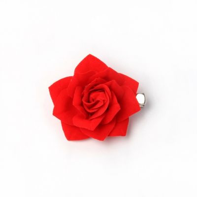 Small red rose beak clip 4.5cm