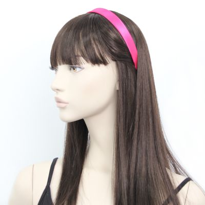 2cm wide Pink satin fabric aliceband