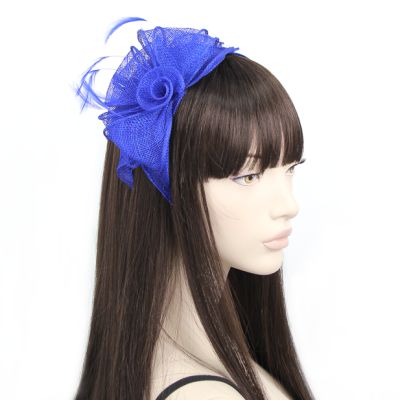 © Style Verity. Sinamay rose fascinator on an aliceband