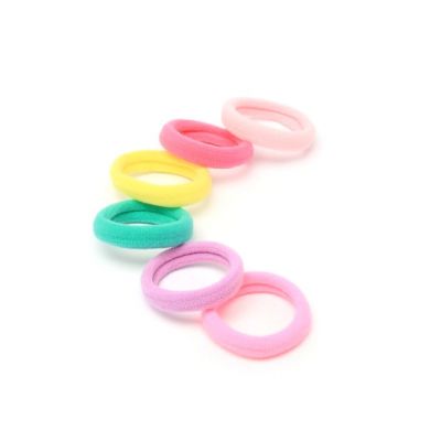 Jersey elastics - Assorted - Card of 6 - 7mm thick