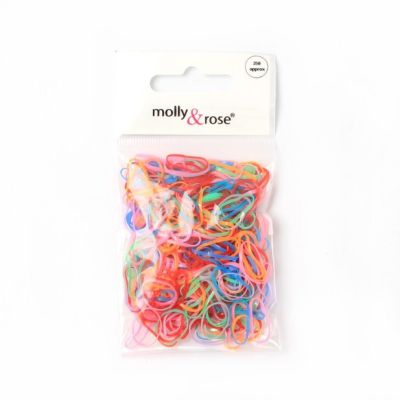 Polyurethane bands - Brights - Pack of 250 - 1mm thick