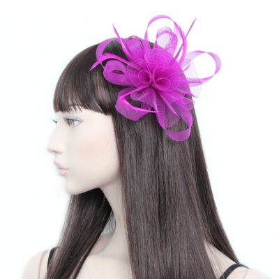 © Style Natasha. Purple net fasciantor in a clip and pin