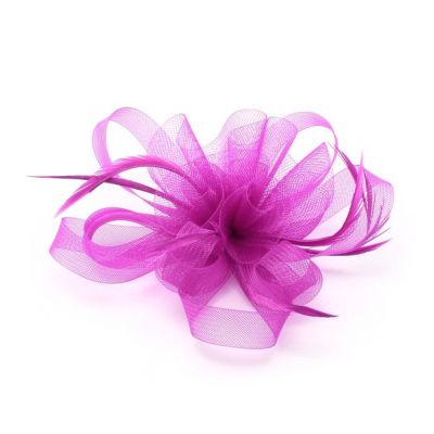 © Style Natasha. Purple net fasciantor in a clip and pin
