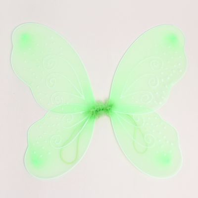 Lime Green net fairy wings 50x45cm