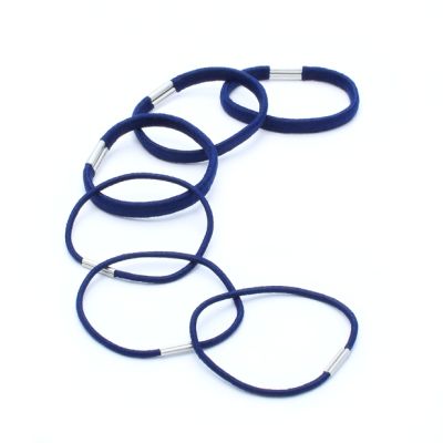 Elastics - Navy - Card of 18 - Mixed thickness