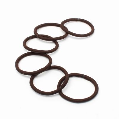 Elastics - Brown - Card of 12 - 4mm thick