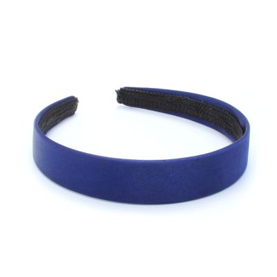 2.5cm wide Navy satin aliceband