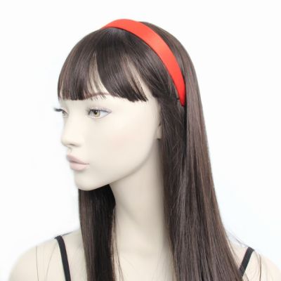 2.5cm wide Red satin aliceband