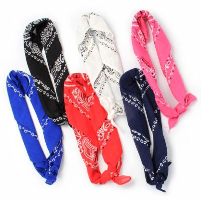 100% cotton paisley print bandana / neckerchief