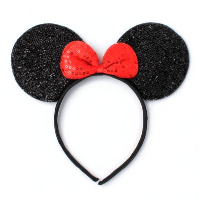 Mouse ears with bow on an aliceband