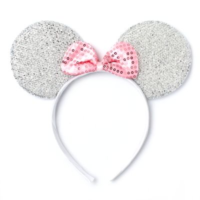 Mouse ears with bow on an aliceband