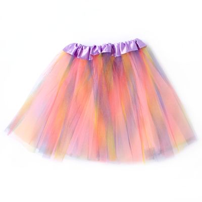 Rainbow net tutu. Double layered. Child size