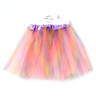 Rainbow net tutu. Double layered. Child size