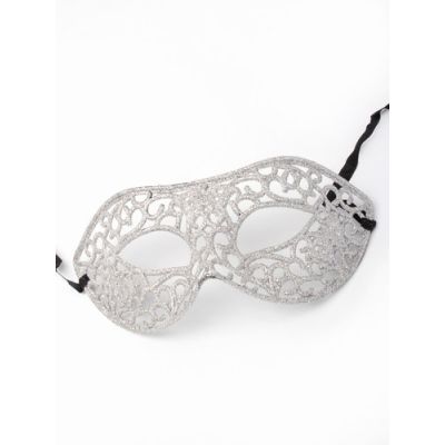 Glitter filligree masquerade mask.