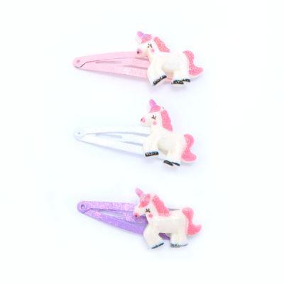 FAULTY* Card of 2 glitter Unicorn motif sleepies 4cm